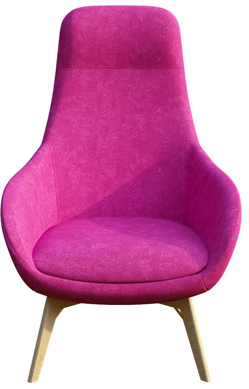 Изображение товара Кресло Мебели МТМ Арель из велюра малиновый комфорт и стиль