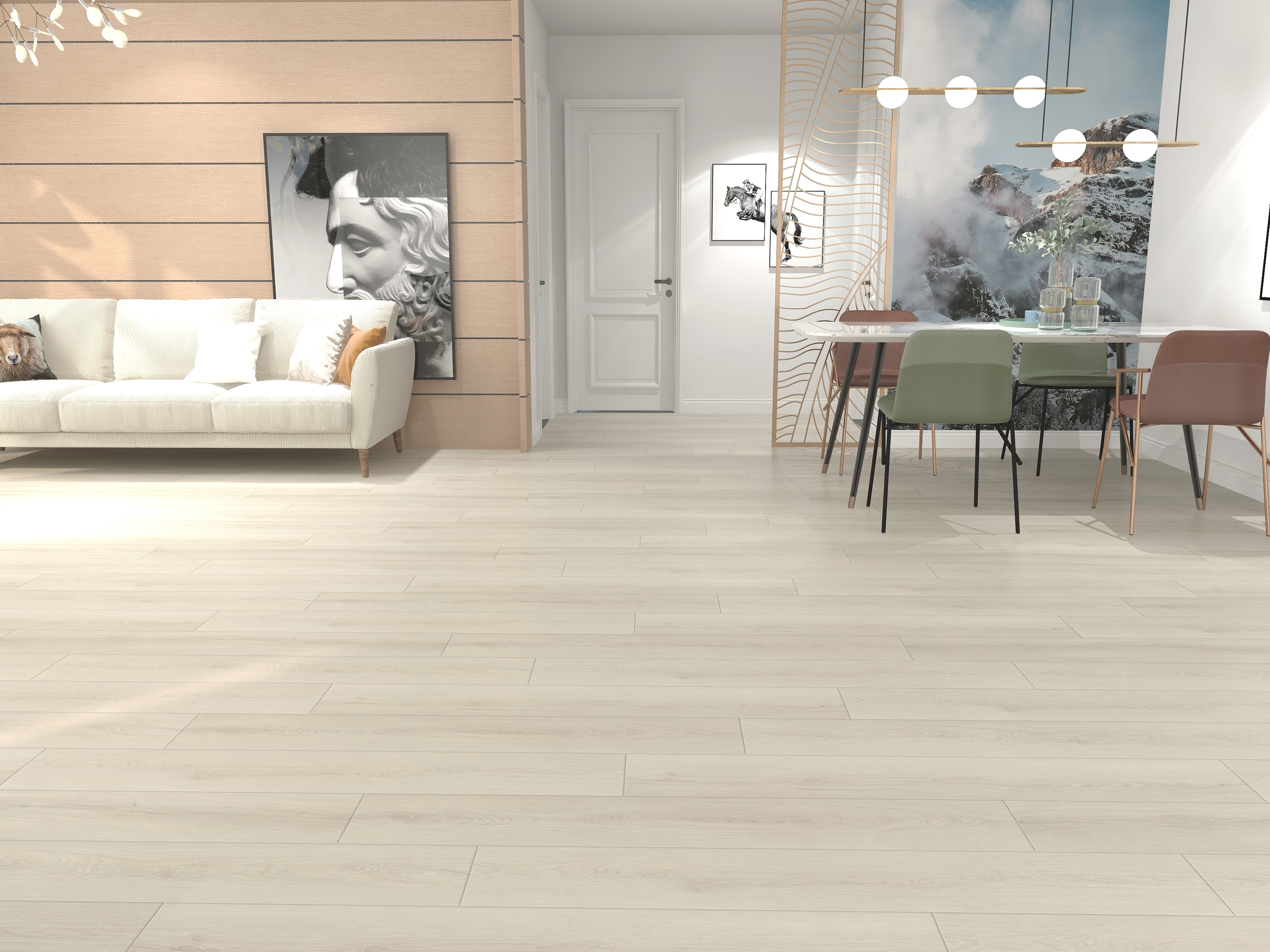 Изображение товара SPC плитка DW Flooring DW LG-S7201 43 класс влагостойкая дорогостоящая декор-плитка для пола