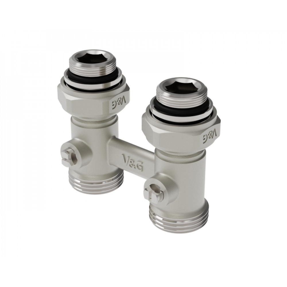 Изображение товара Запорный клапан радиатора прямой V&G Valogin VG-605101 1/2"x3/4" НР-евроконус