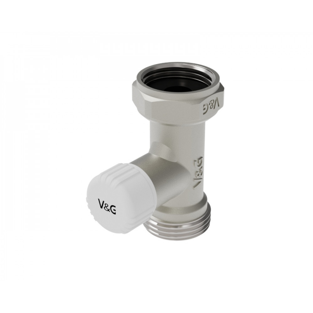 Изображение товара Запорный клапан радиатора прямой V&G Valogin VG-608101 3/4" ВР-евроконус
