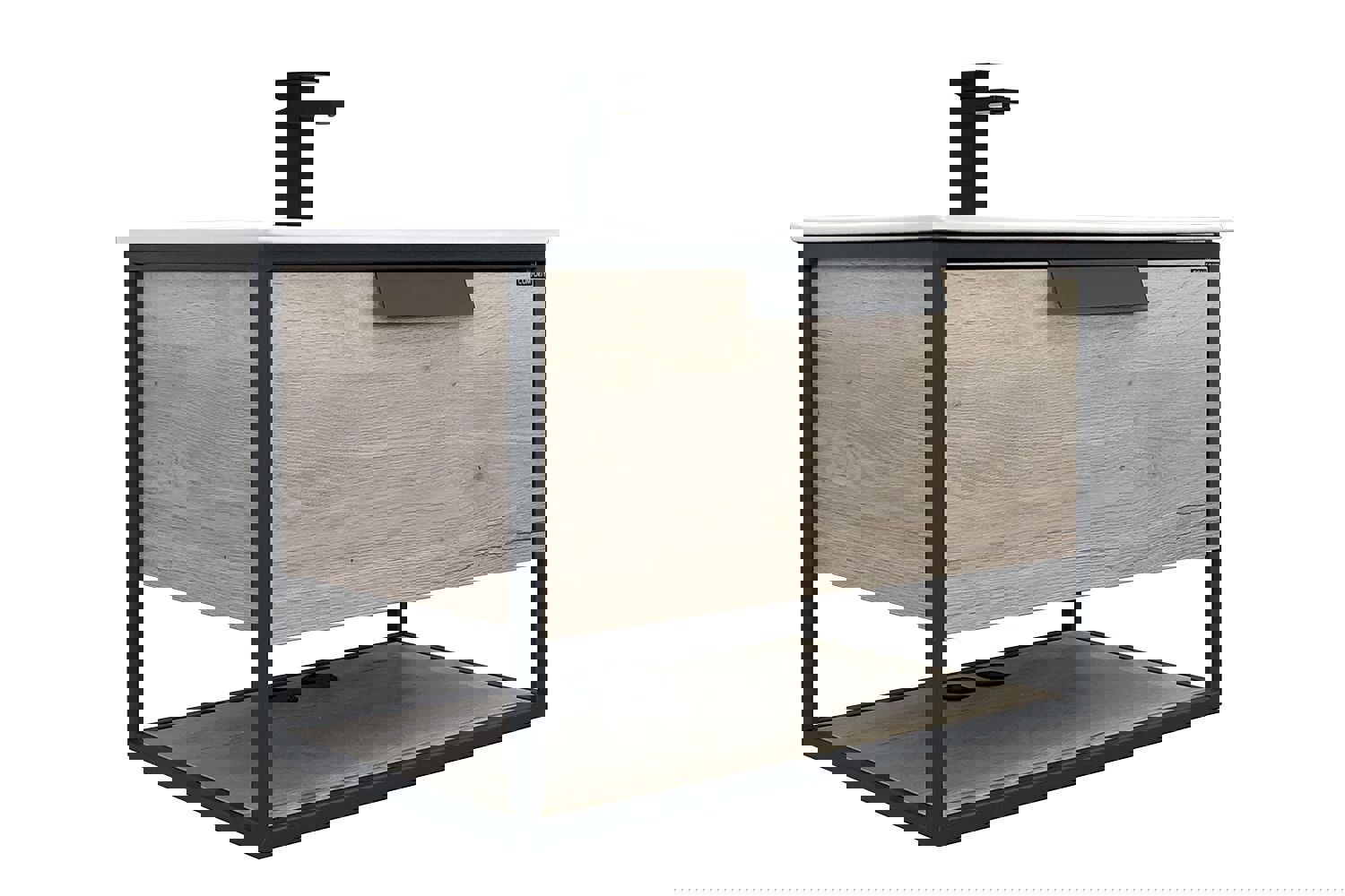 Изображение товара Тумба под раковину Comforty Бонн 75 см с раковиной из санфарфора