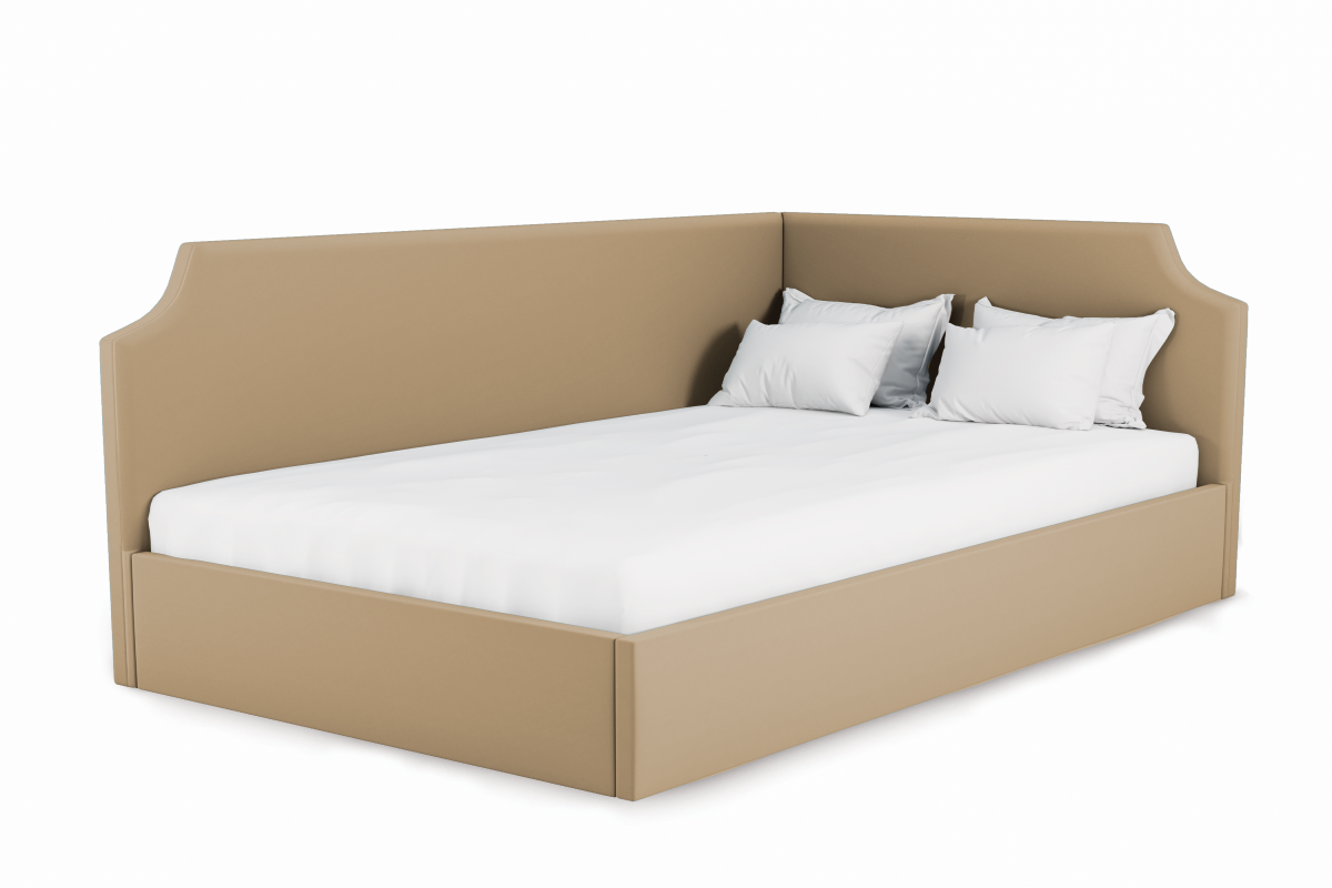 Изображение товара Кровать Costa Джуниор 130x100x213 см Велюр цвет бежевый