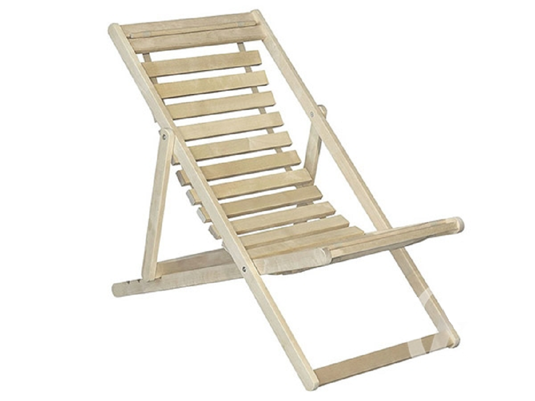 Изображение товара Шезлонг без подушки Элегия складной 100 см x 57 см x 84.5 см