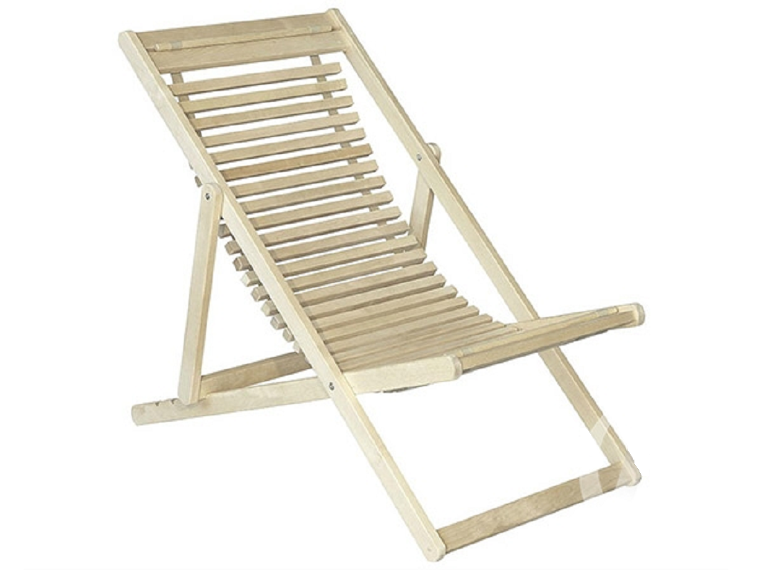 Изображение товара Складной шезлонг Элегия без подушки с четырьмя положениями спинки Россия