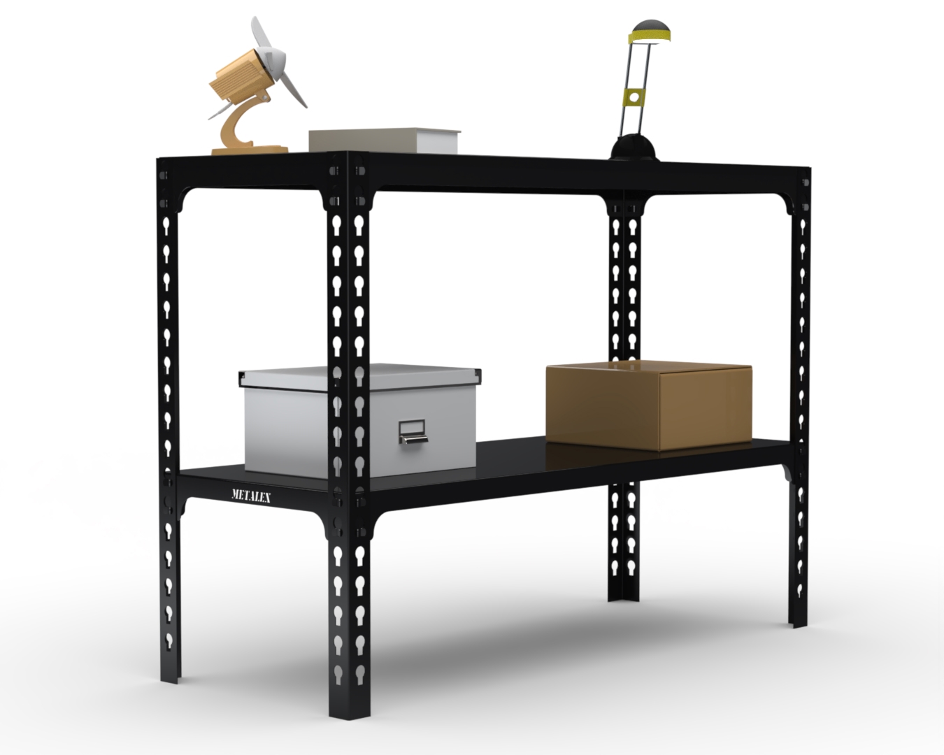 Изображение товара Стол-верстак Metalex 117064 950х1000х500 мм с освещением и перфопанелью