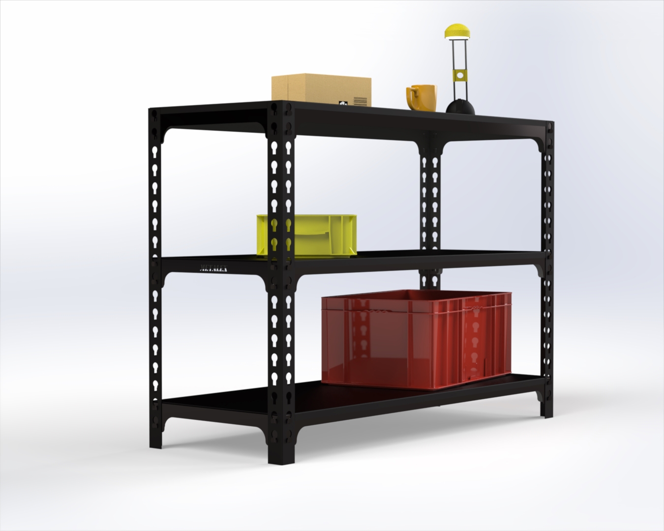 Изображение товара Стол-верстак Metalex 117099 1800x500 мм до 260 кг черный металлический