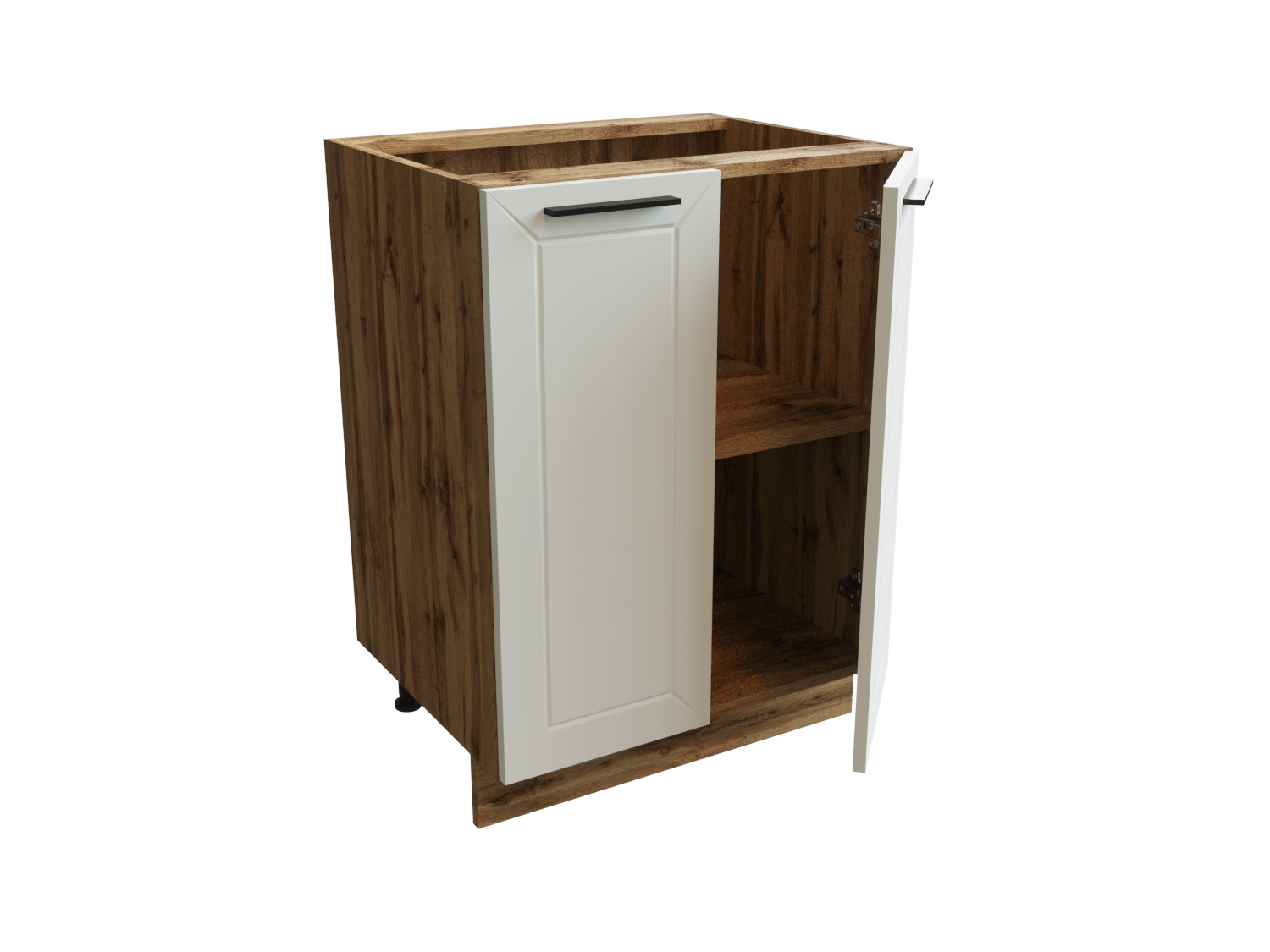 Изображение товара Напольный шкаф Глетчер нижний 60x81.60x47.80 см фасад белый ЛДСП каркас дуб вотан ЛДСП Сурская Мебель Изображение товара Напольный шкаф Глетчер нижний 60x81.60x47.80 см фасад белый ЛДСП каркас дуб вотан ЛДСП Сурская Мебель