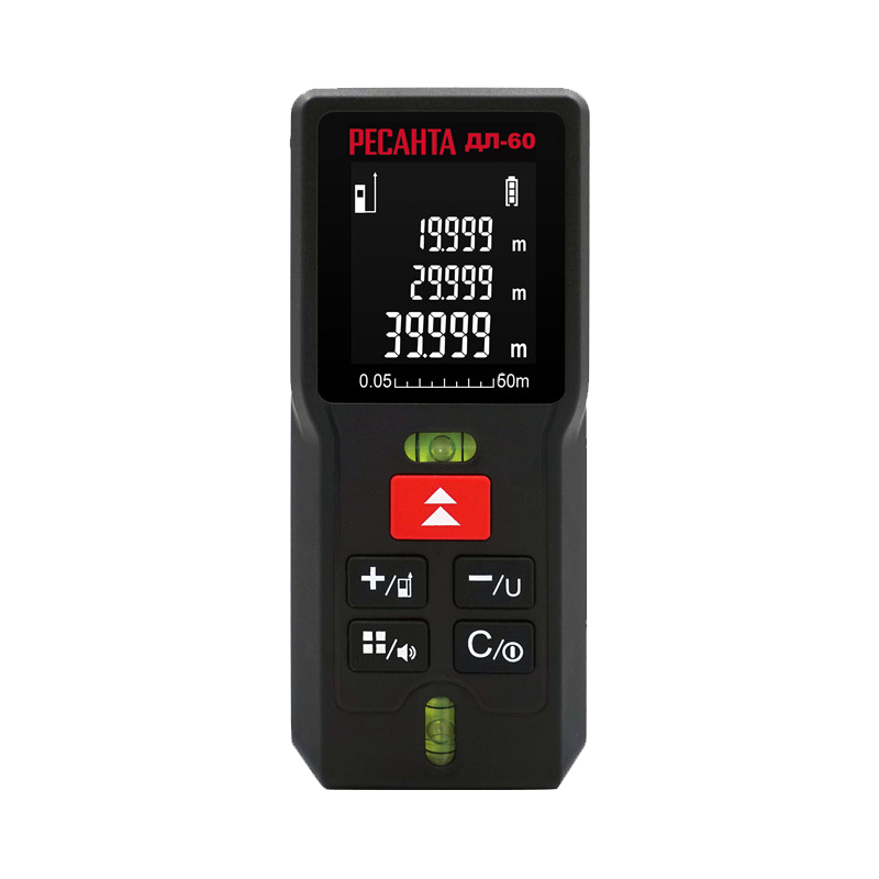 Изображение товара Лазерный дальномер Ресанта ДЛ-60 для точных измерений в строительстве и быту