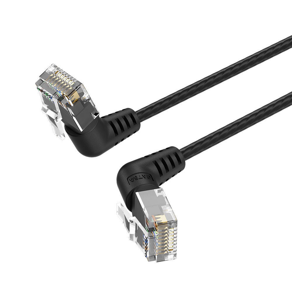 Изображение товара Патч-корд Vention прямой UTP cat.6a RJ45 угол 90 5 м черный IBOBJ Изображение товара Патч-корд Vention прямой UTP cat.6a RJ45 угол 90 5 м черный IBOBJ