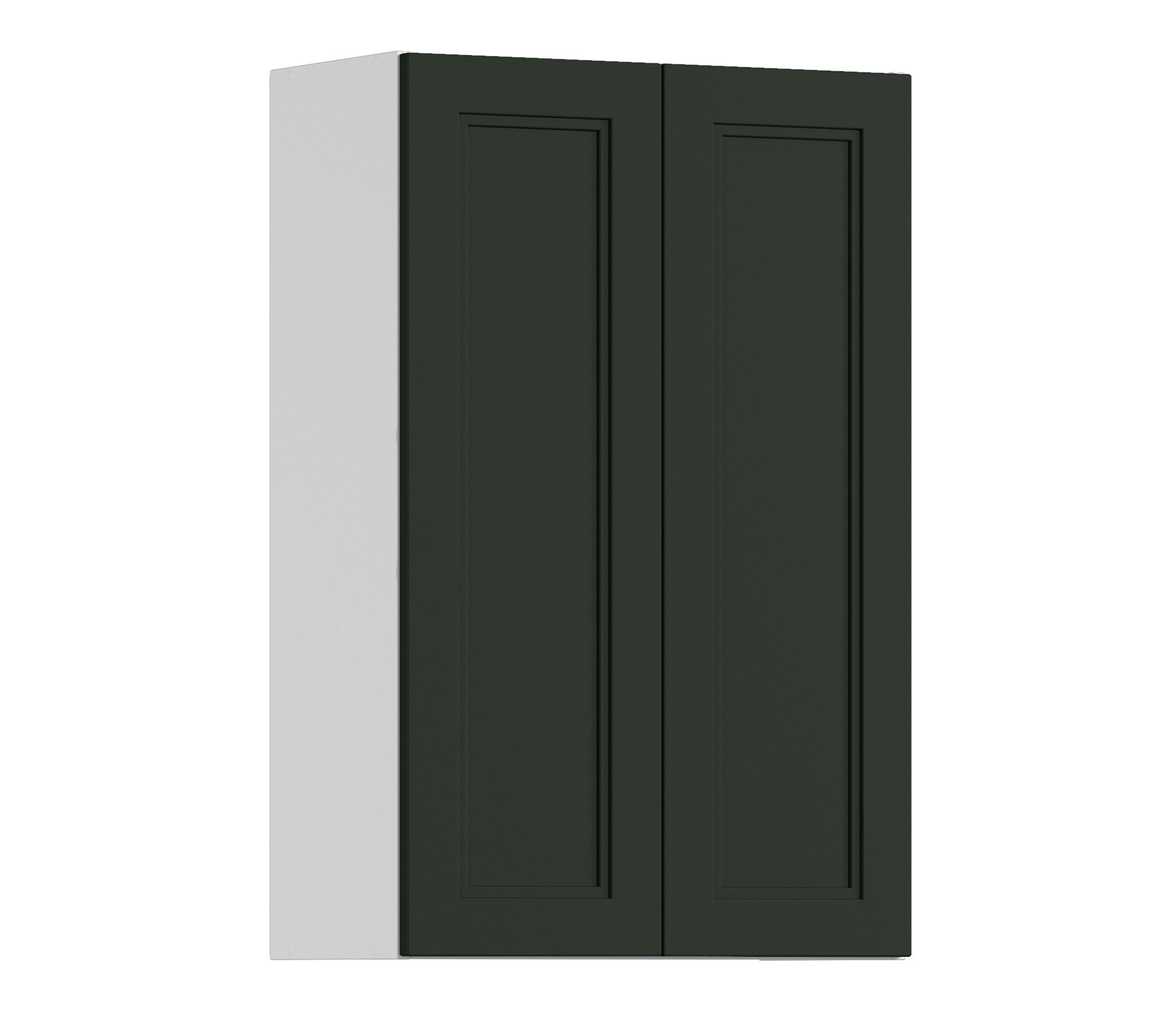 Изображение товара Навесной шкаф Регина Столплит с 2 фасадами высокий 60x92x29 см МДФ цвет зеленый