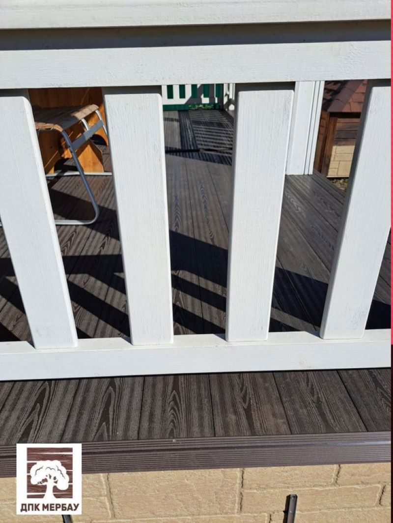 Изображение товара Заборная доска ДПК Мербау цвет венге 2000x140x12мм двусторонний структура дерева 0.28м2 1шт