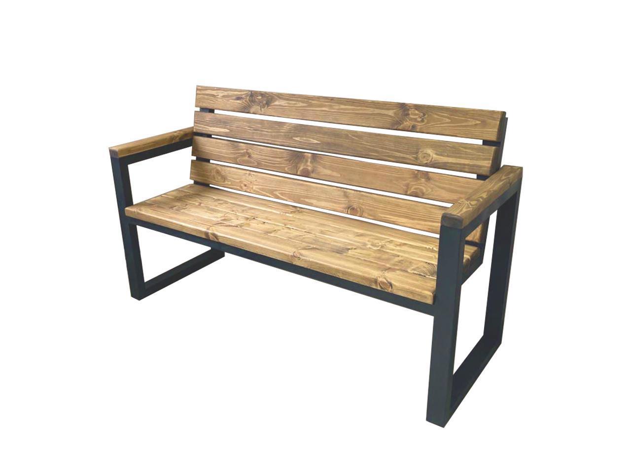 Изображение товара Скамья с деревянными подлокотниками МЕБЕЛЬ АТЛАС СК-5