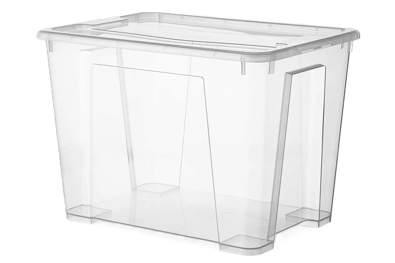 Контейнер с крышкой 39x28x28 см 22 л полипропилен цвет прозрачный - 1