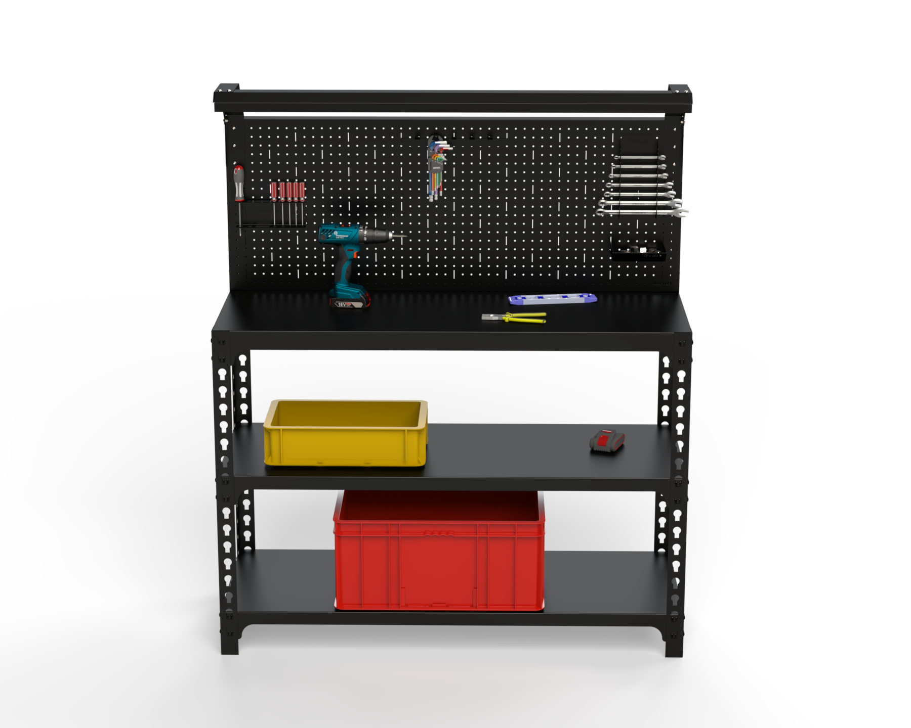 Изображение товара Стол-верстак Metalex Sun 117450 950x1200x500 мм, максимальная нагрузка до 260 кг, с комплектом освещения