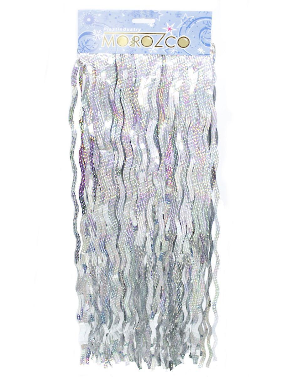 Изображение товара Новогодний дождик MOROZCO ДГ501001 100 см серый серебристый для праздничного декора