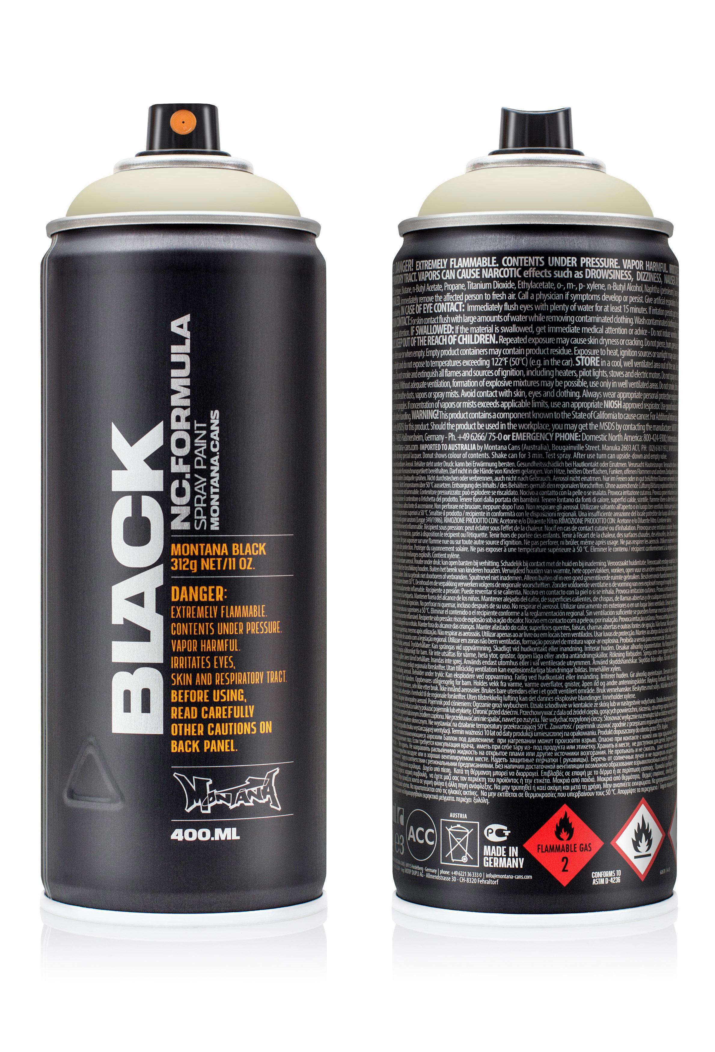 Изображение товара Аэрозольная краска Montana Black сливочно-серая 0. 4 л - для уличных рисунков и творчества