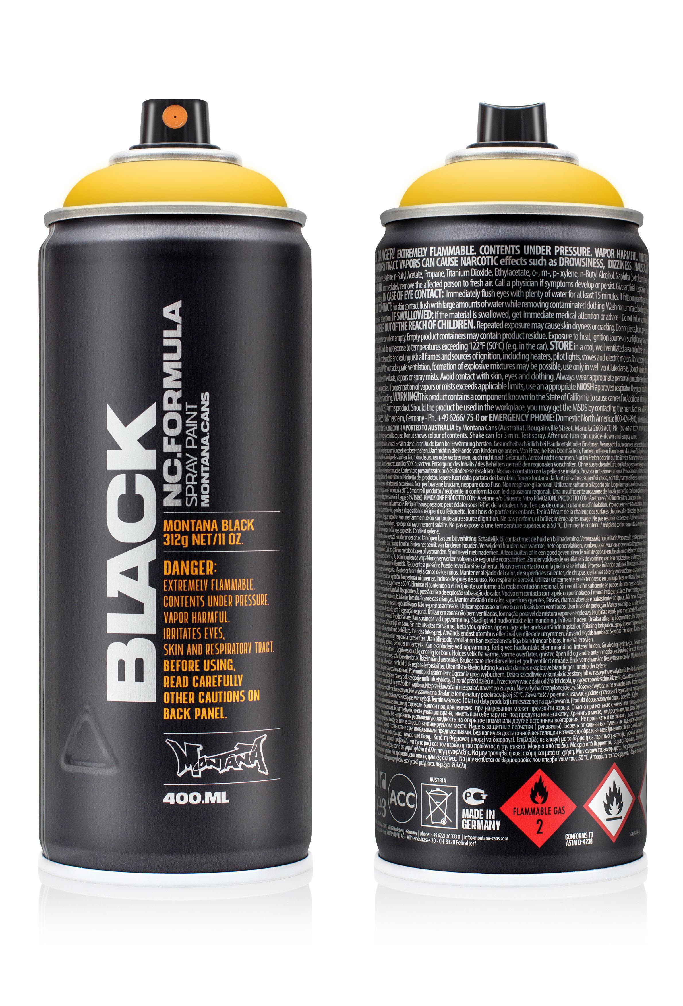 Изображение товара Краска аэрозольная MONTANA 1030BLK желтая 0.4 л