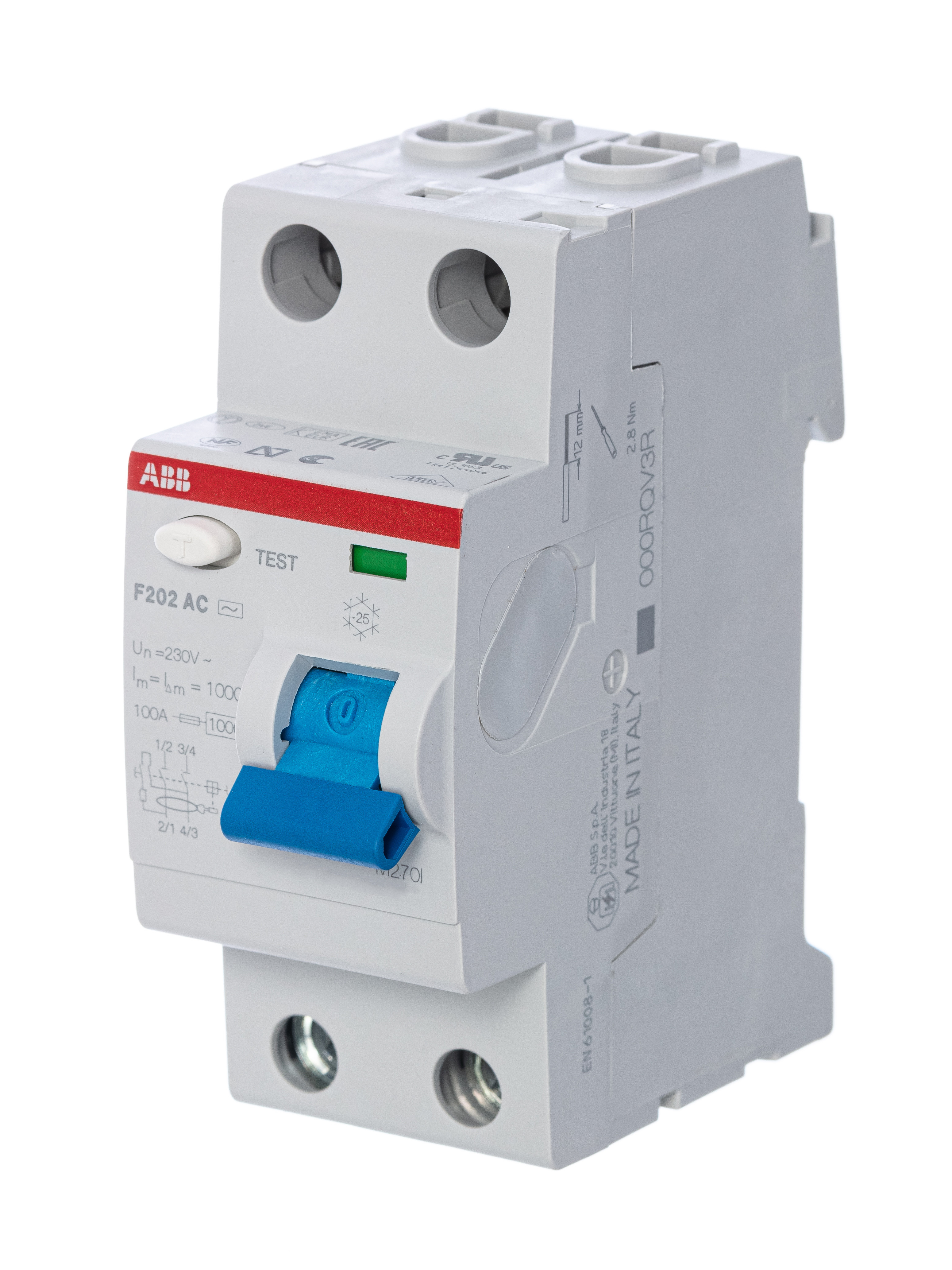 Изображение товара УЗО ABB 2CSF202001R2400 40 А 230 В 2 модуля Изображение товара УЗО ABB 2CSF202001R2400 40 А 230 В 2 модуля
