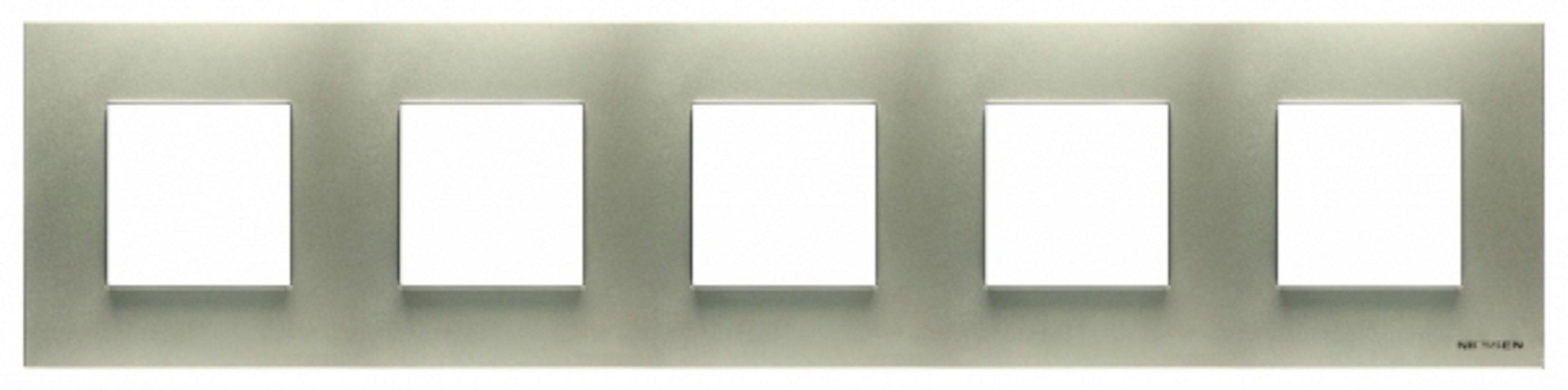 Изображение товара Рамка для розеток и выключателей ABB Zenit 5 постов цвет шампань