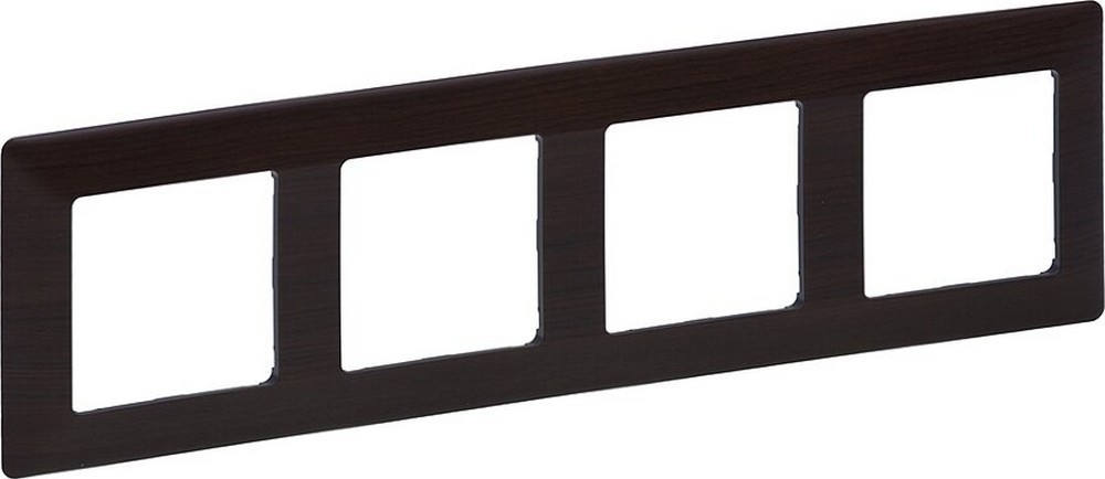 Изображение товара Рамка для розеток и выключателей Legrand Valena LIFE 4 поста темное дерево