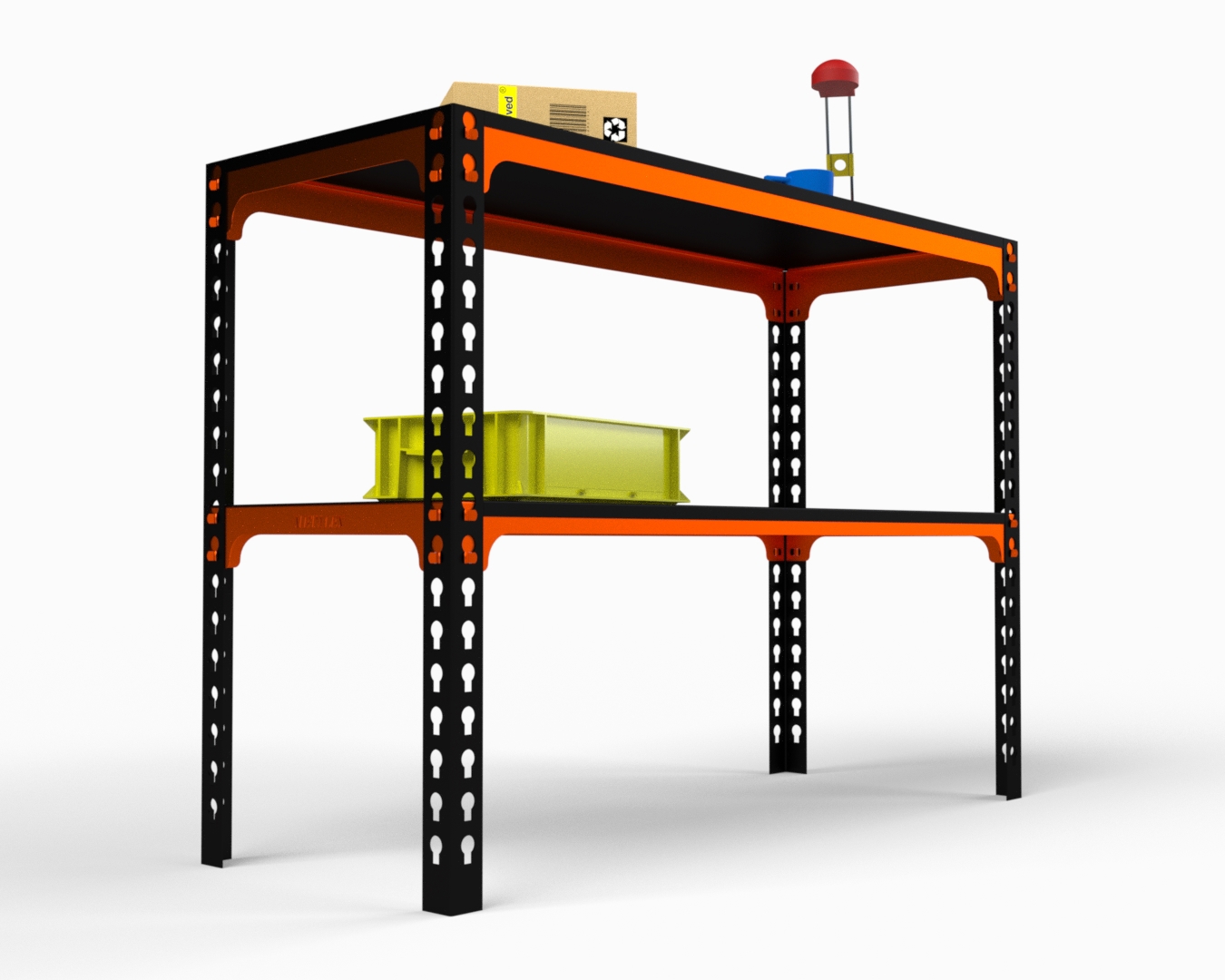 Изображение товара Стол-верстак Metalex SVOPI951560 950x1500x600 мм оранжево-чёрный
