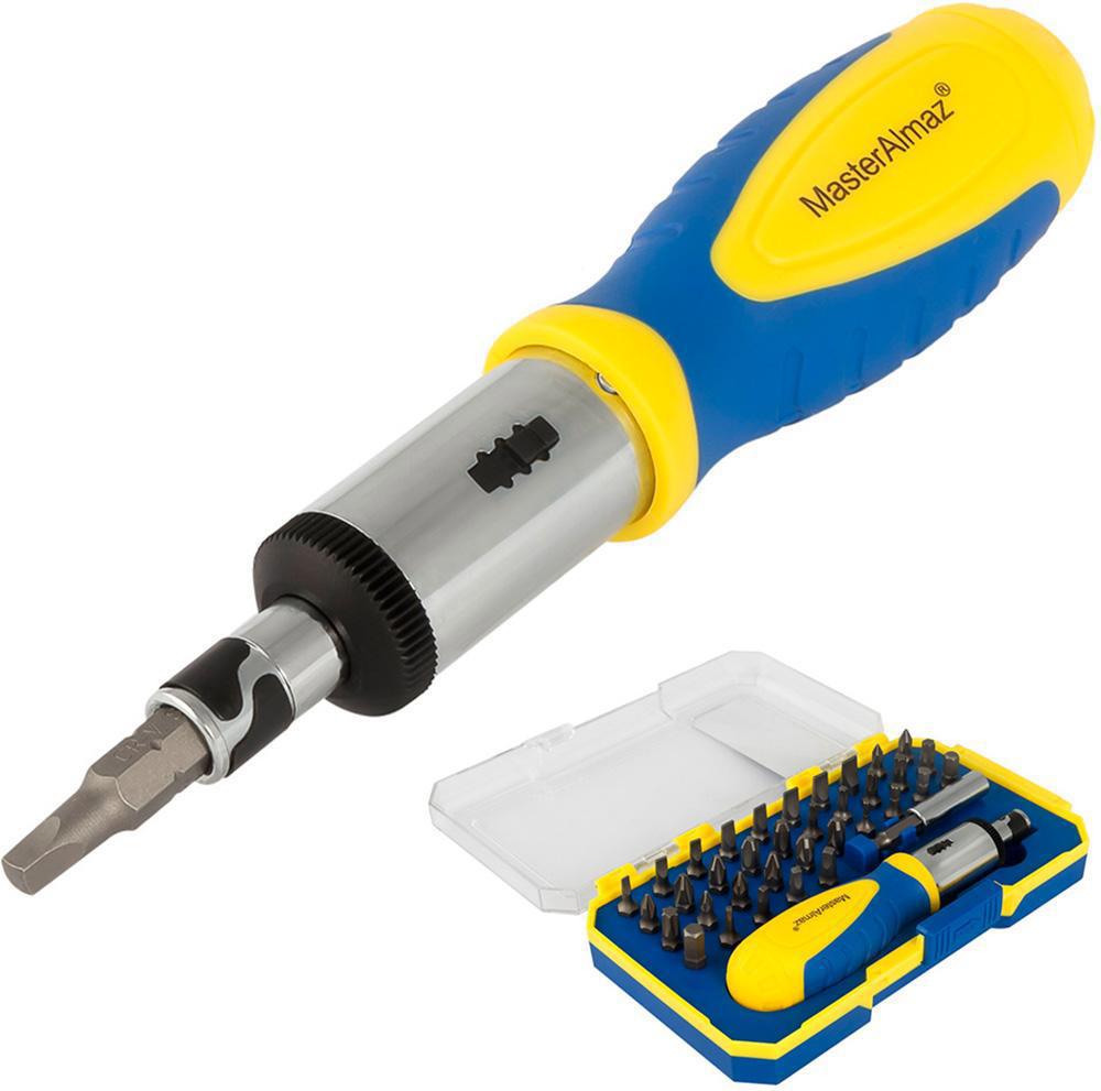 Изображение товара Набор отверток 37 в 1 с храповым механизмом и магнитным держателем