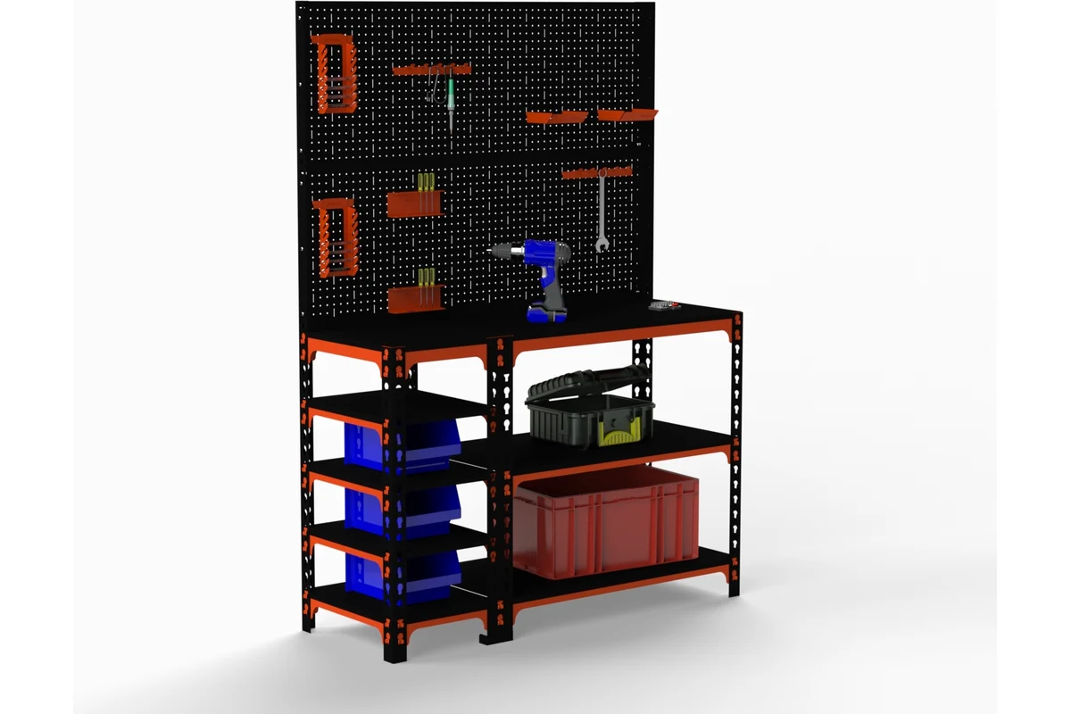 Изображение товара Стол-верстак Metalex 111042 с высокой грузоподъемностью 260 кг, 1500 мм
