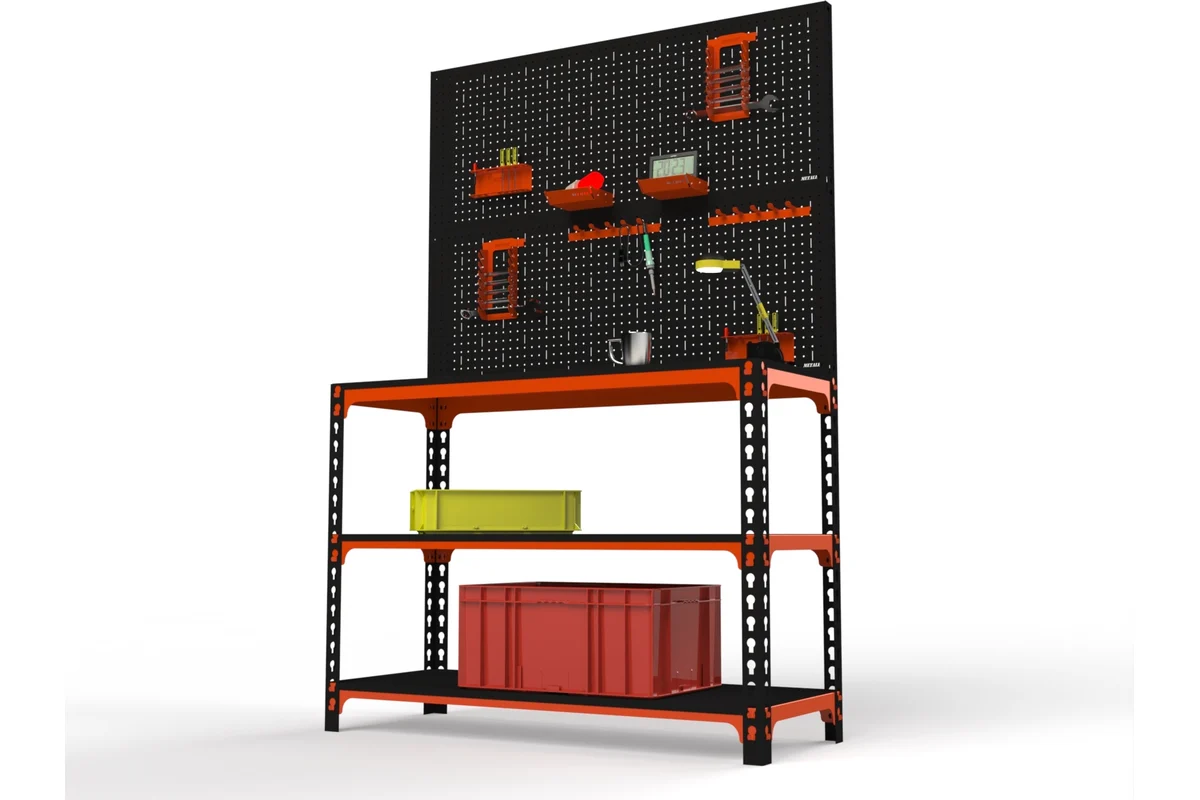 Изображение товара Стол-верстак Metalex 111149 950х1400х500 мм с аксессуарами