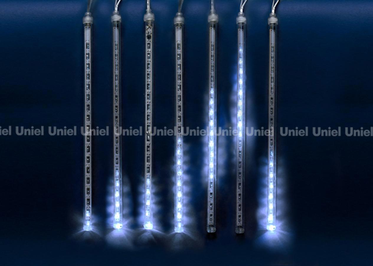 Изображение товара Электрогирлянда универсальная Uniel 11119 сосульки 2x0.3 м 144 ламп синий 1 режим работы