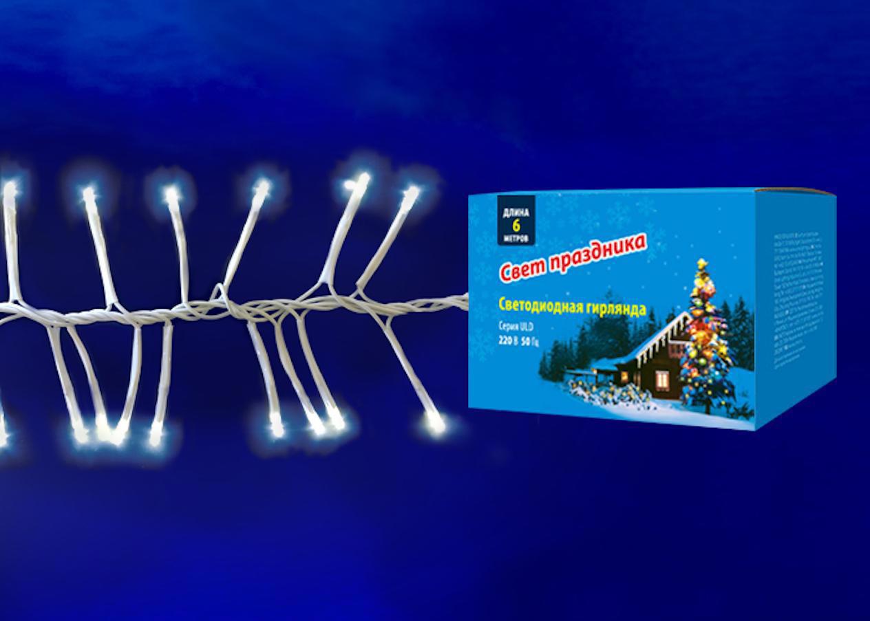 Изображение товара Электрогирлянда комнатная Uniel UL-00005479 Нить 6м 400 ламп холодный белый