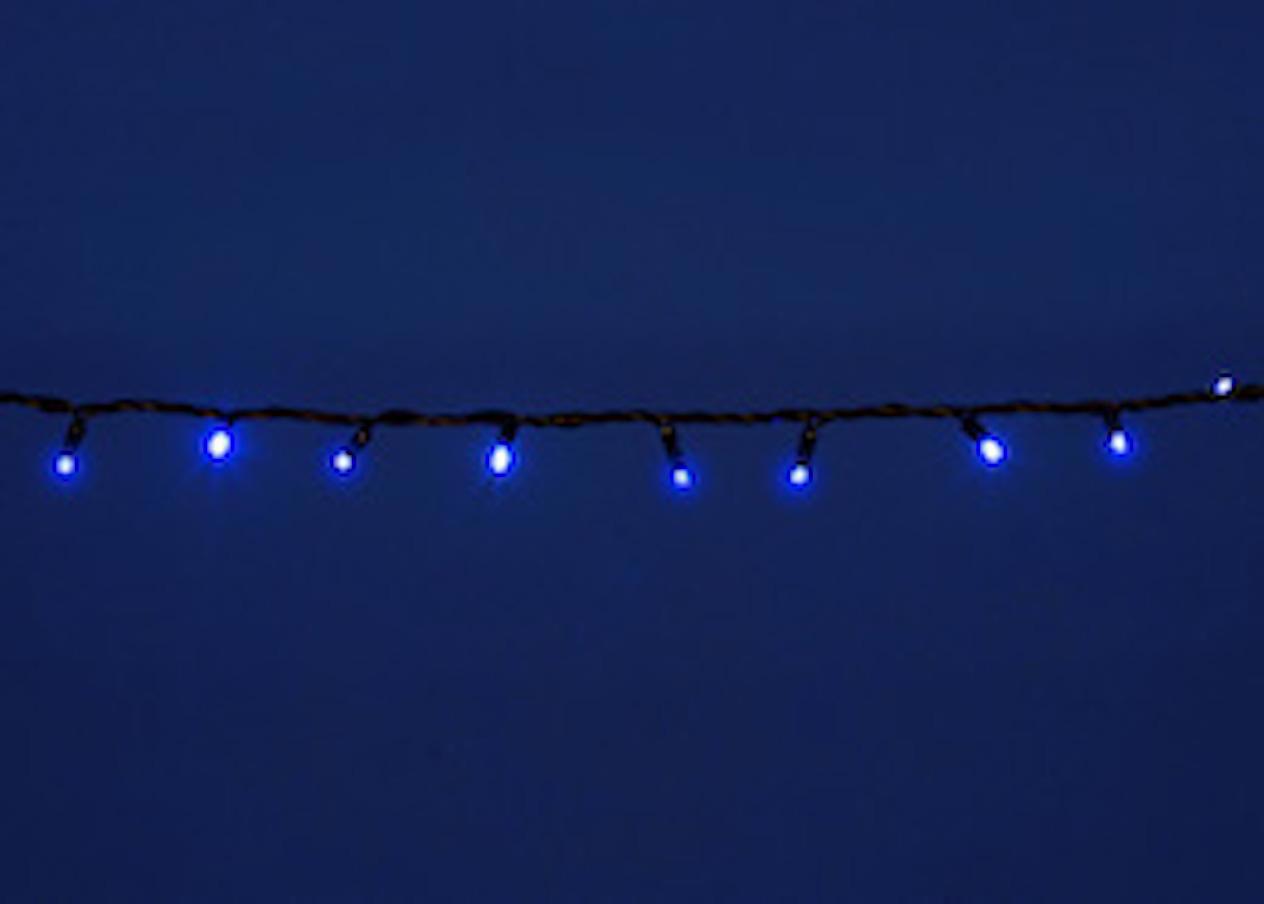 Изображение товара Уличная электросветодиодная гирлянда Uniel Нить 10м 120 ламп синий