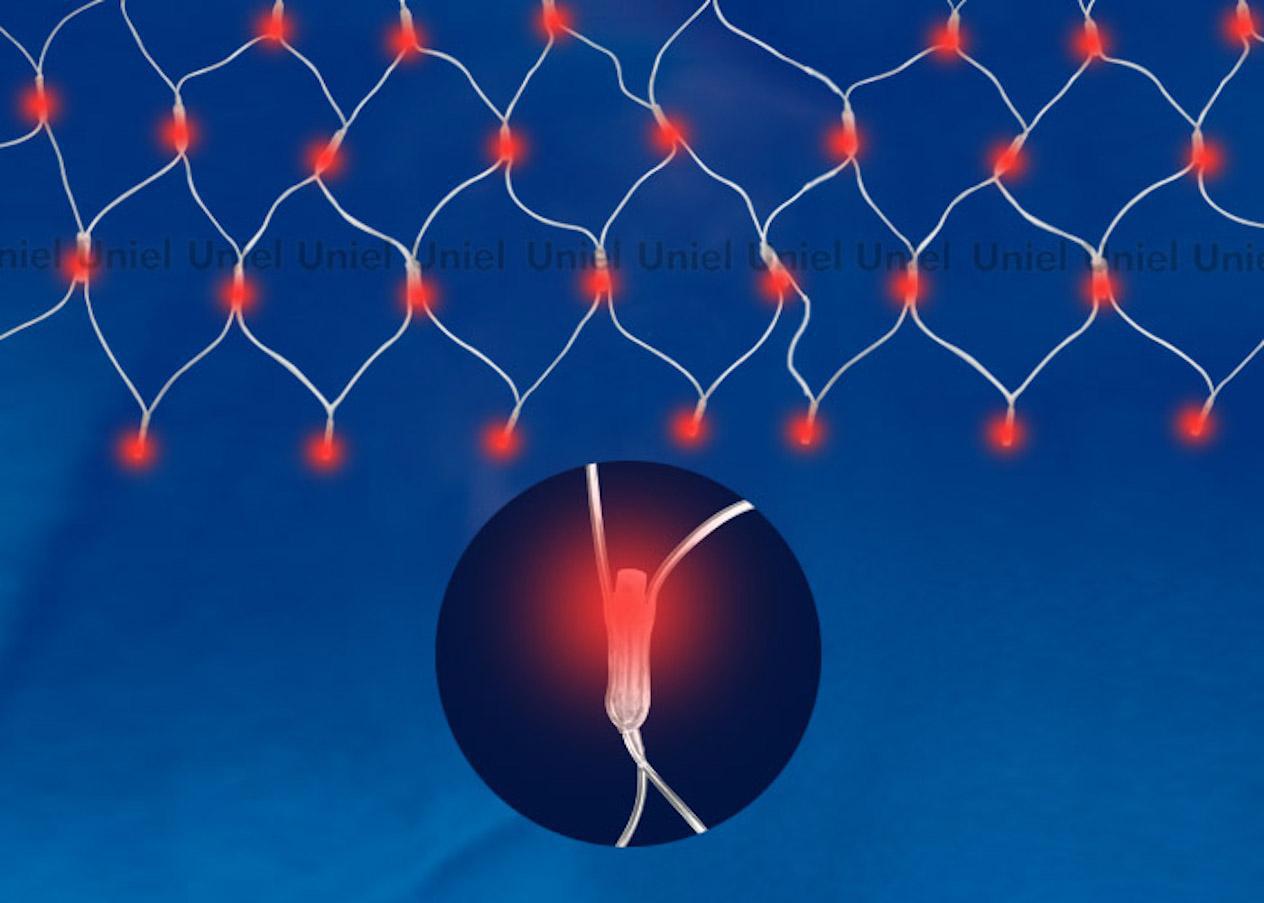 Изображение товара Электрогирлянда Uniel 07940 2.5x2.5 м 240 ламп красный