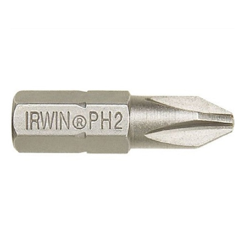 Изображение товара Крестовая магнитная бита IRWIN PH1x25 мм, набор 10 шт