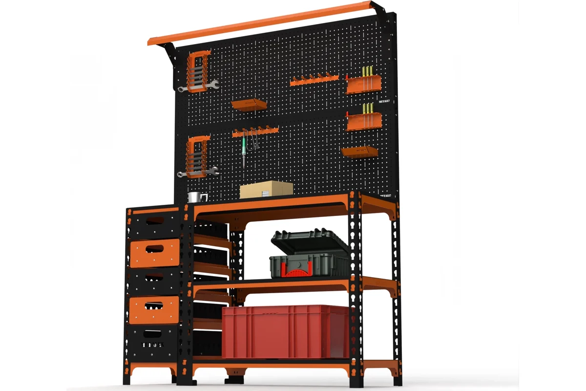 Изображение товара Стол-верстак Metalex Sun 111459 с освещением и ящиками