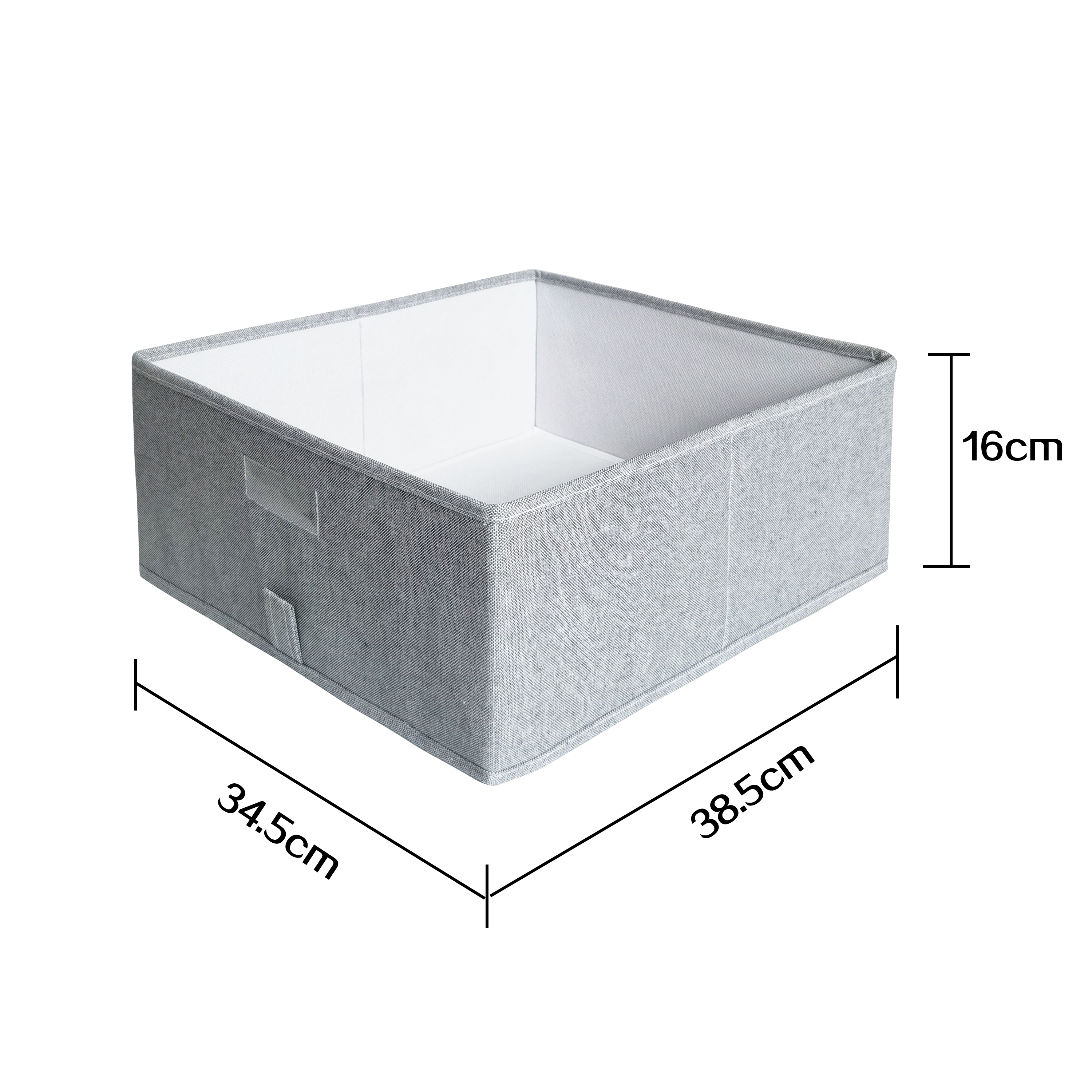 Изображение товара Короб-органайзер 34,5x38,5x16 для шкафа Лион серый складной полиэстер