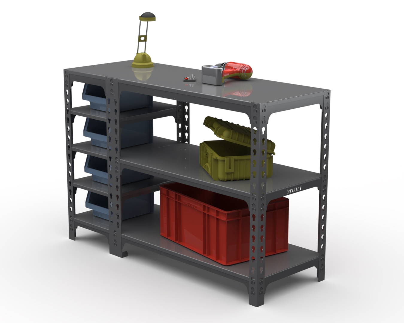 Изображение товара Стол-верстак Metalex 111650 - 950х1700х600 мм, нагрузка до 260 кг