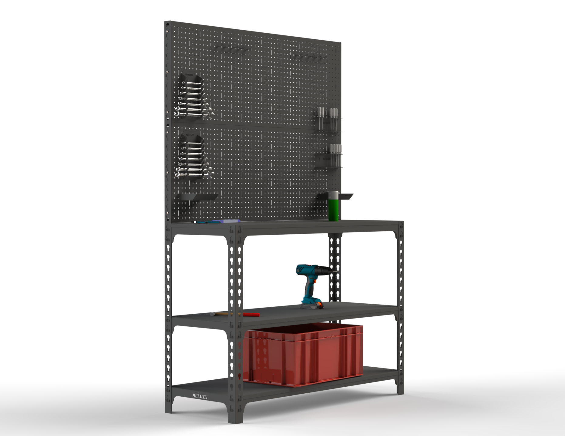 Изображение товара Стол-верстак Metalex 111793 1600x400 мм, нагрузка 260 кг, Россия