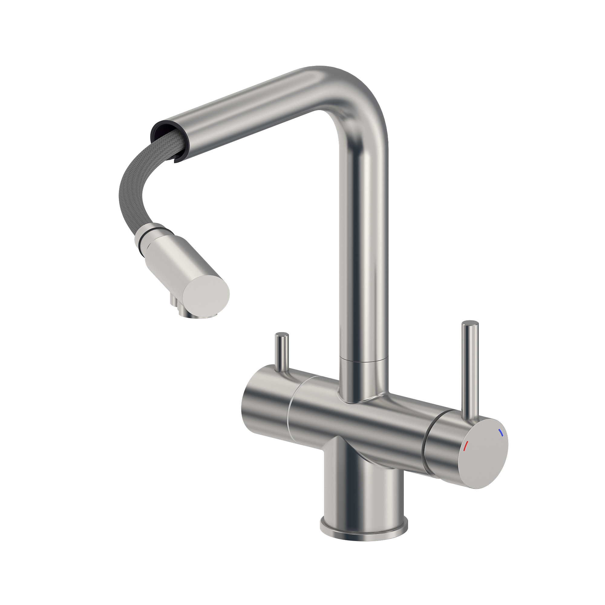 Изображение товара Смеситель для кухни Esko line EL_K112 выдвижной излив 29.2 см цвет хром