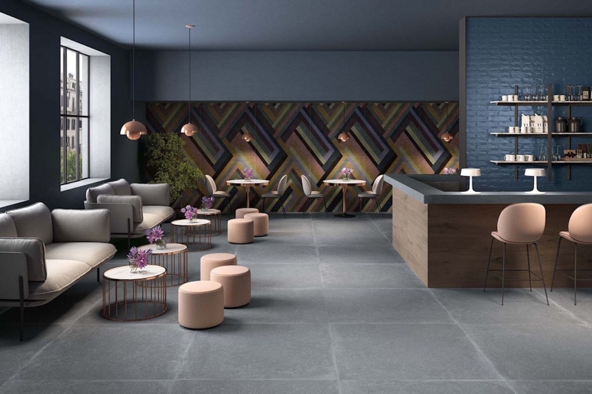 Изображение товара Керамогранит КЕРАМОПРО Flanders Light Blue 60x60 см с ректифицированным краем