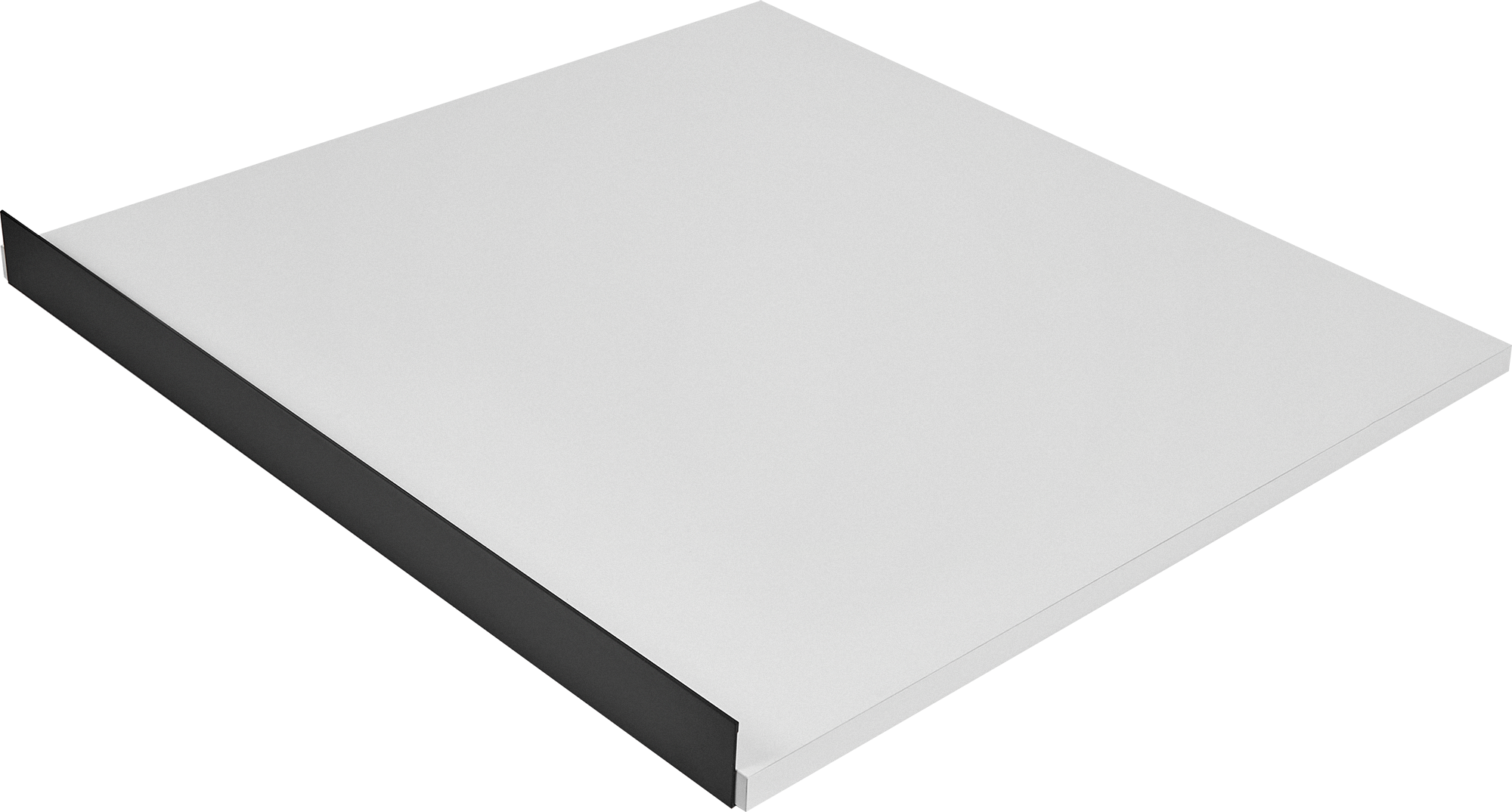 Изображение товара Полка наклонная с ручкой для шкафа Лион 36.7x41 см ЛДСП цвет белый 2 шт