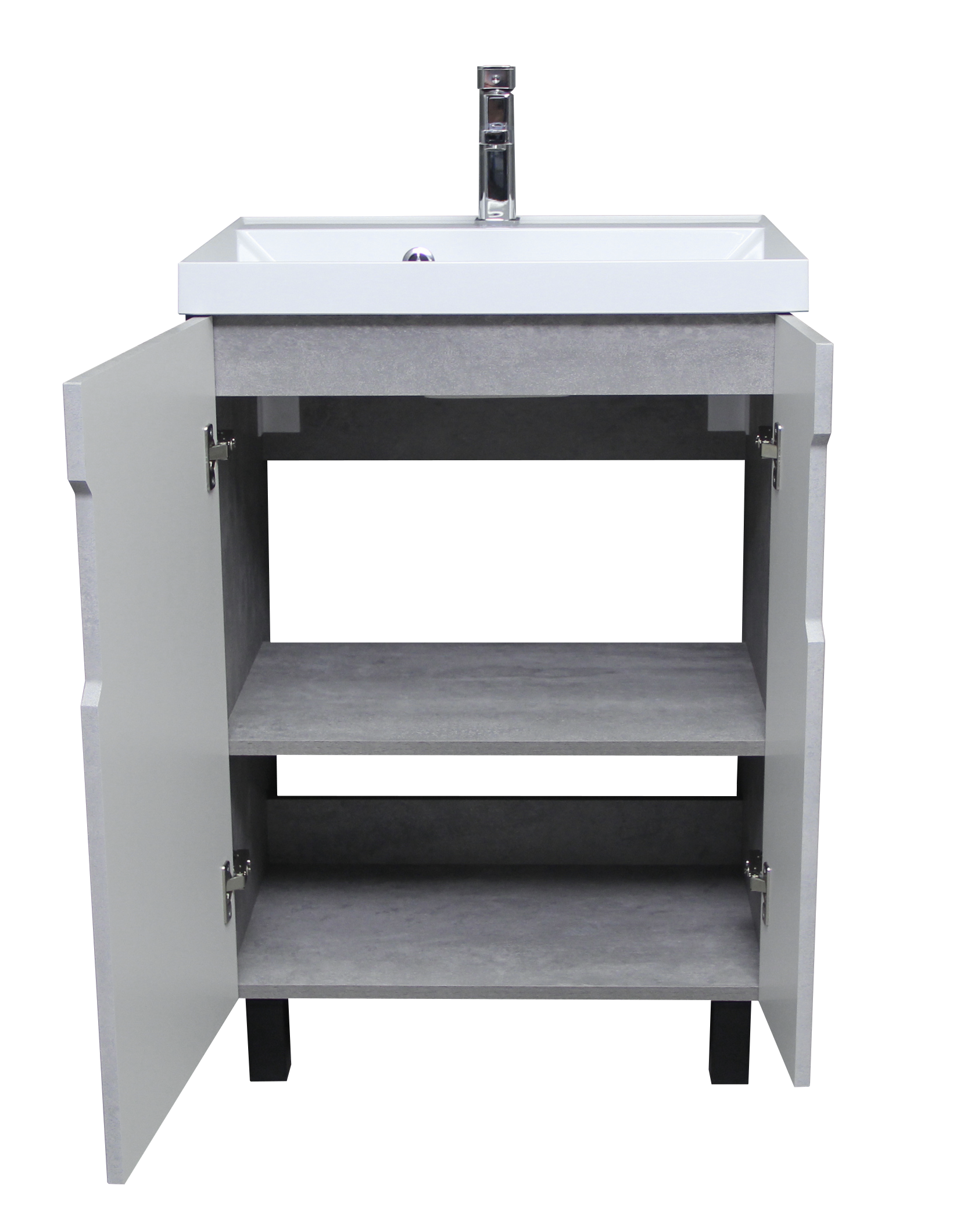 Изображение товара Тумба под раковину напольная Айсберг DA3503T 59см цвет бетон