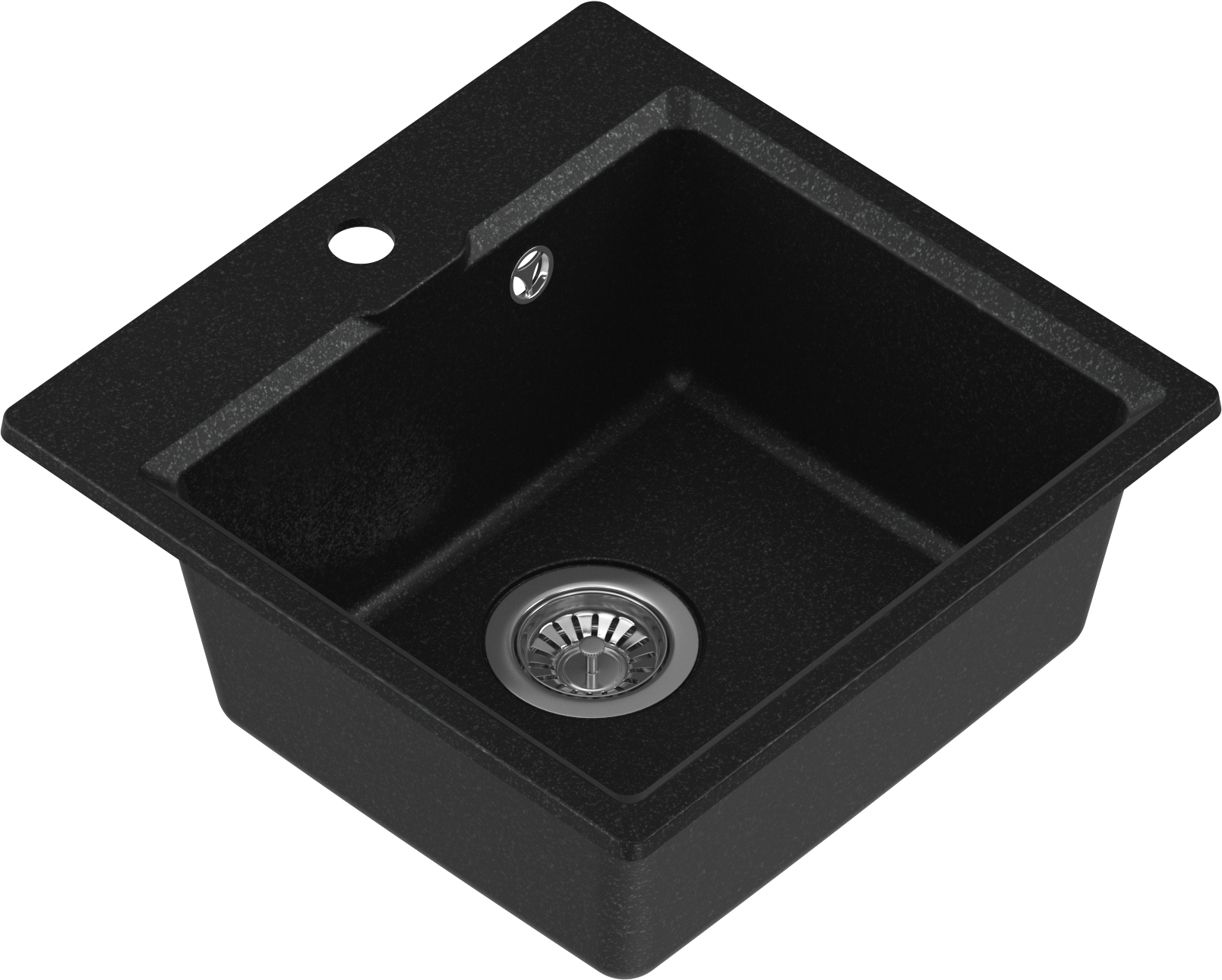 Изображение товара Кухонная мойка Nova NOVA 45-45 кварцевый композит черная 45x45 см