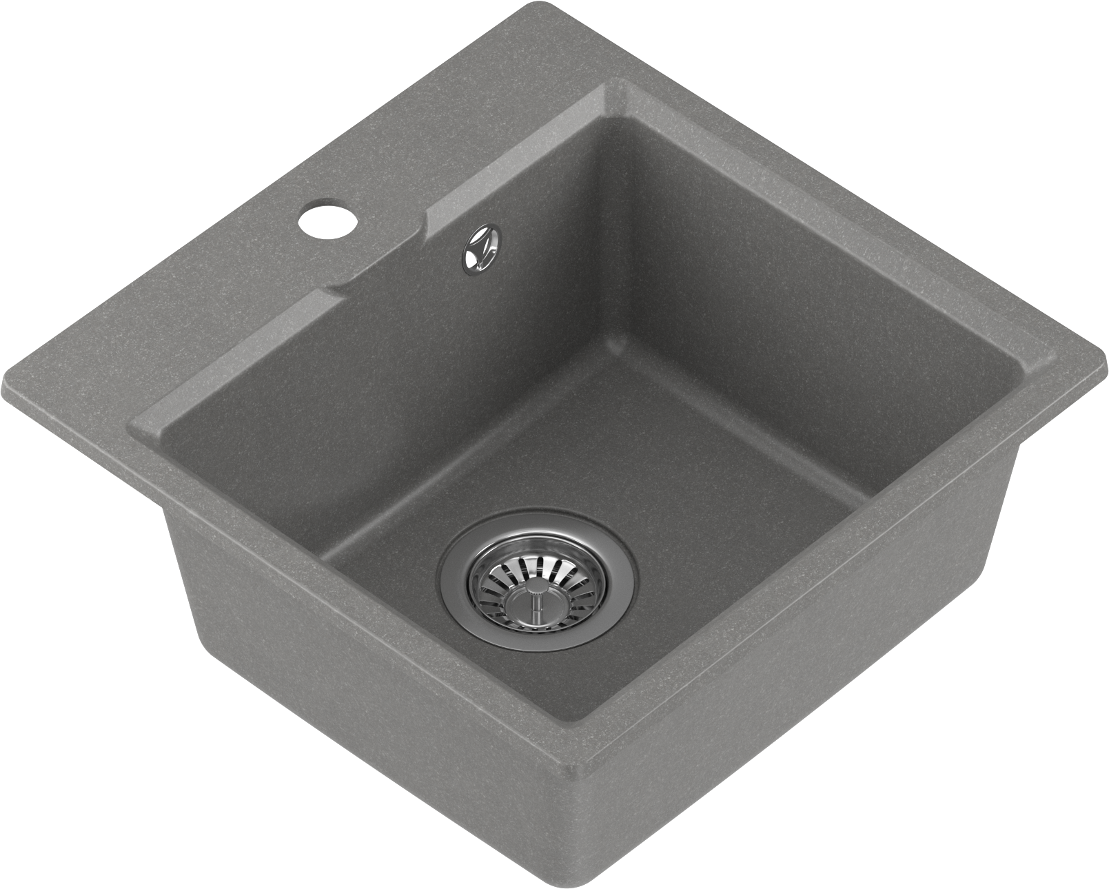 Изображение товара Кухонная мойка Nova NOVA 45-45 квадратная с одной чашей и матовой поверхностью