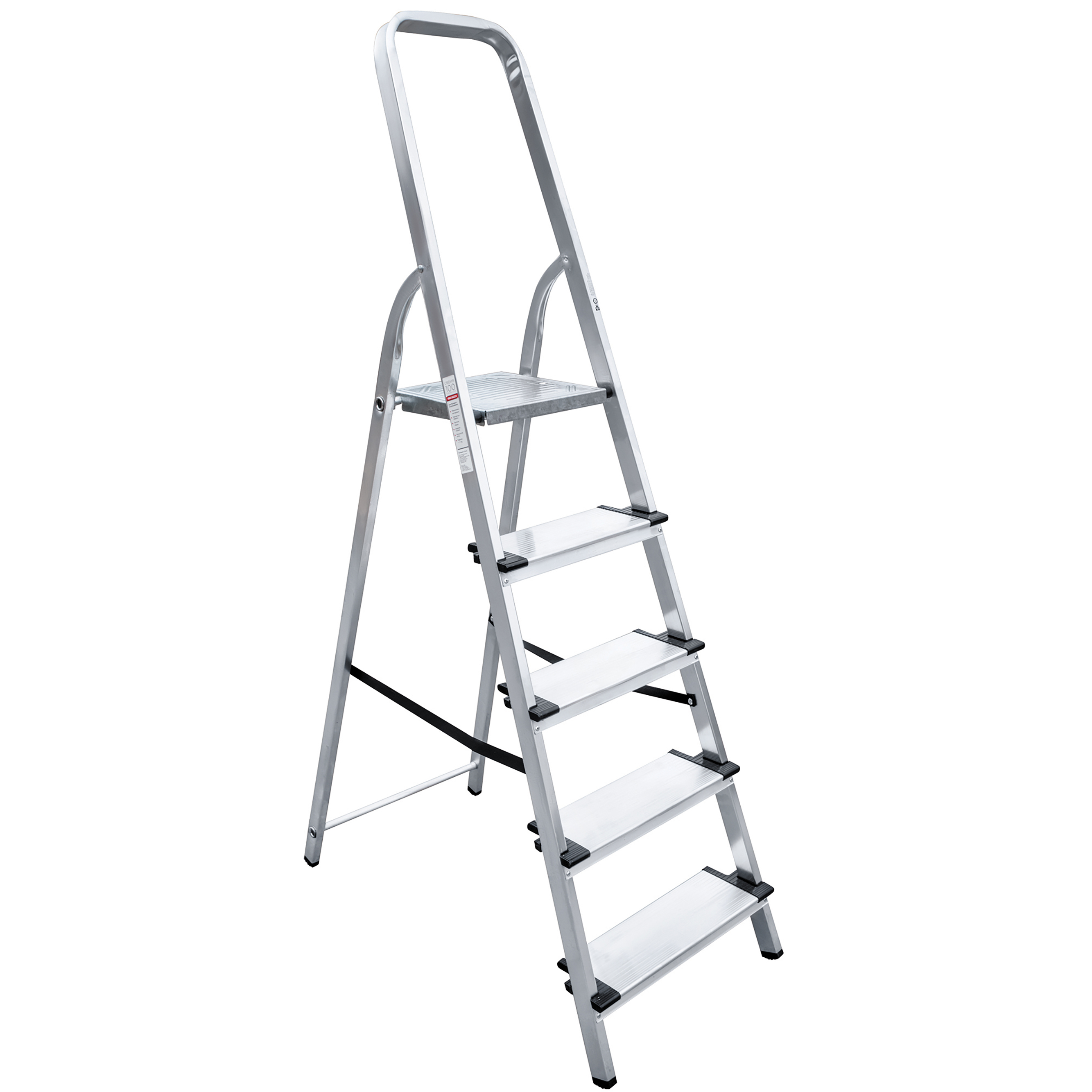 Изображение товара Алюминиевая стремянка 5 ступеней НОВАЯ ВЫСОТА NV 1117 нагрузка 150 кг Россия