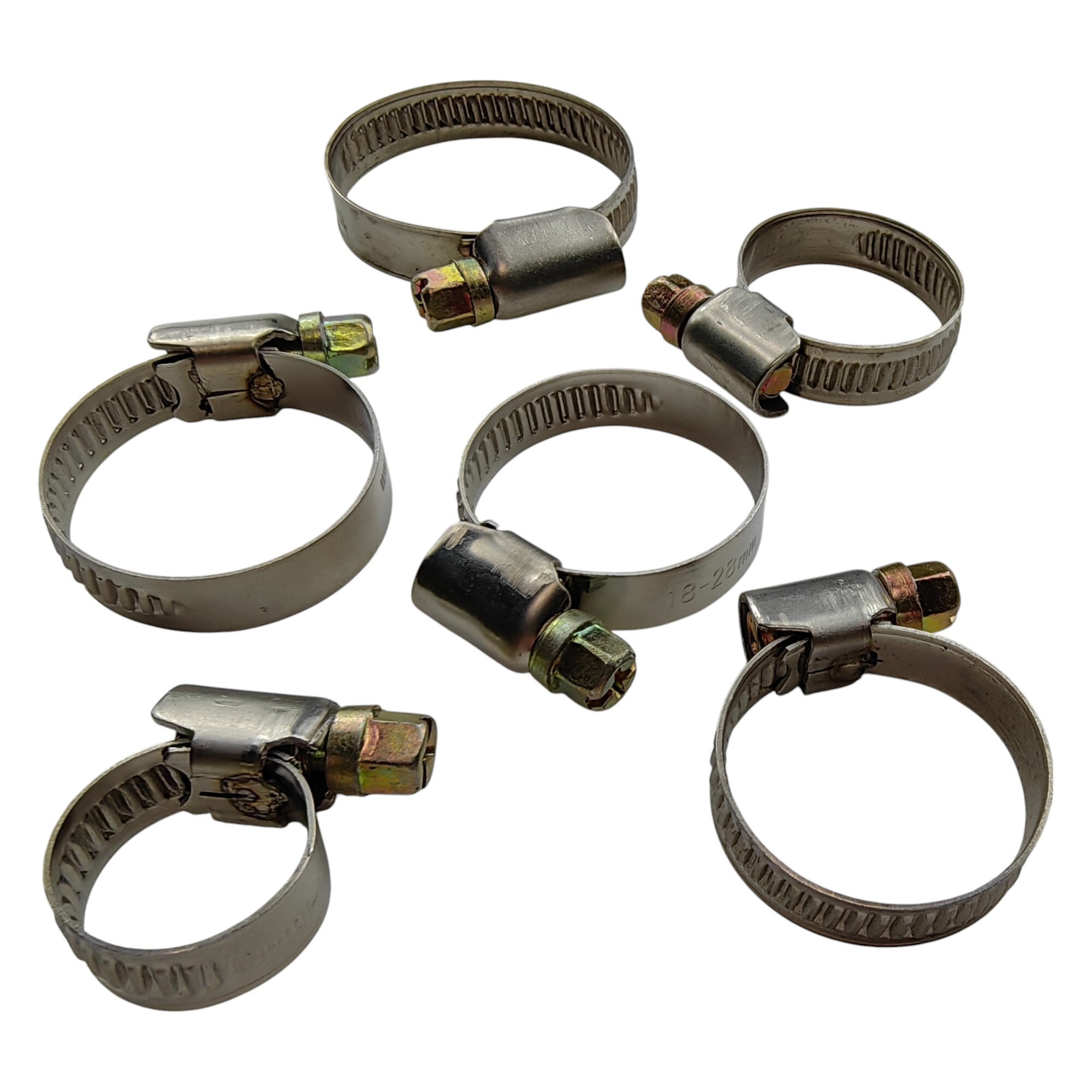 Изображение товара Набор хомутов для шланга BOUTTE 6 шт нержавеющая сталь для водоснабжения и полива