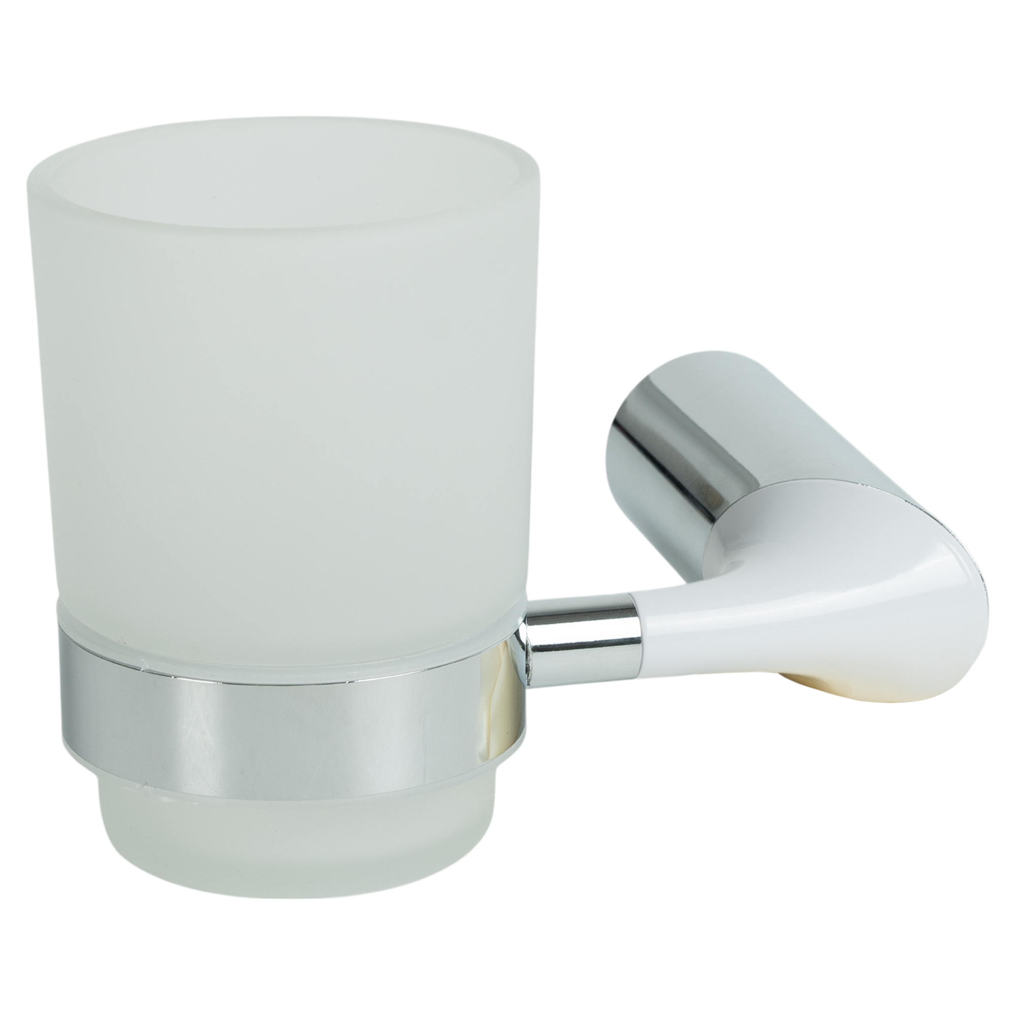 Изображение товара Стакан для зубных щеток Swensa Lock SWR-6600-33-CRM подвесной стекло/металл цвет хром