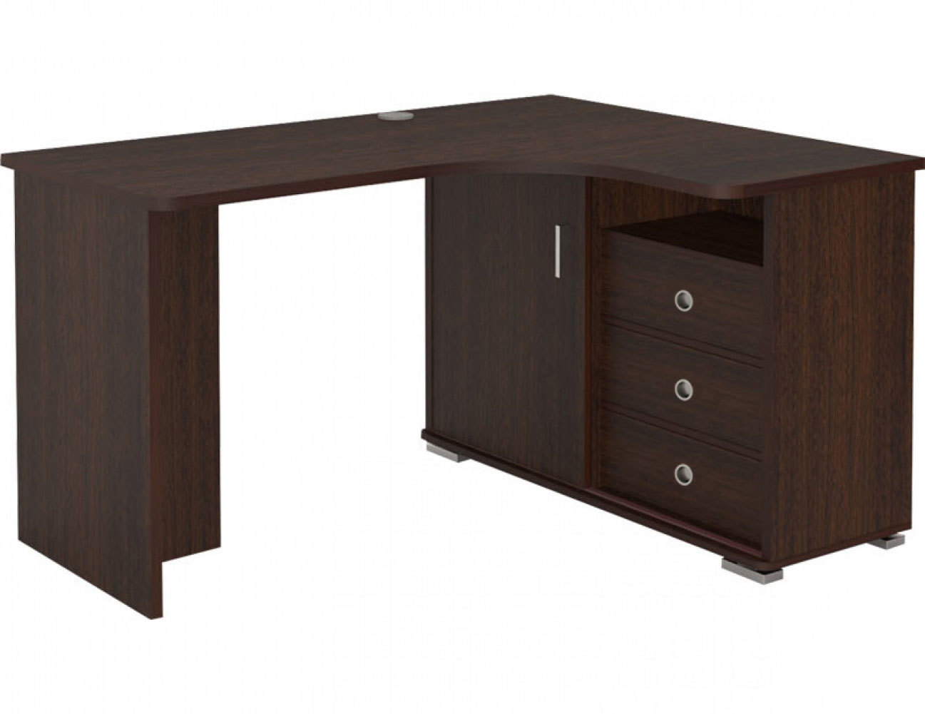 Изображение товара Стол Мэрдэс СР-165С В-ПРАВ угловой в цвете венге с ящиком, Россия