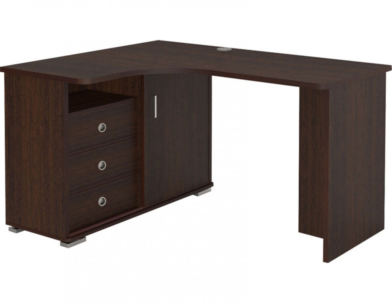 Изображение товара Стол Мэрдэс СР-165С В-ЛЕВ 116x75x160 см ЛДСП венге для дома и офиса