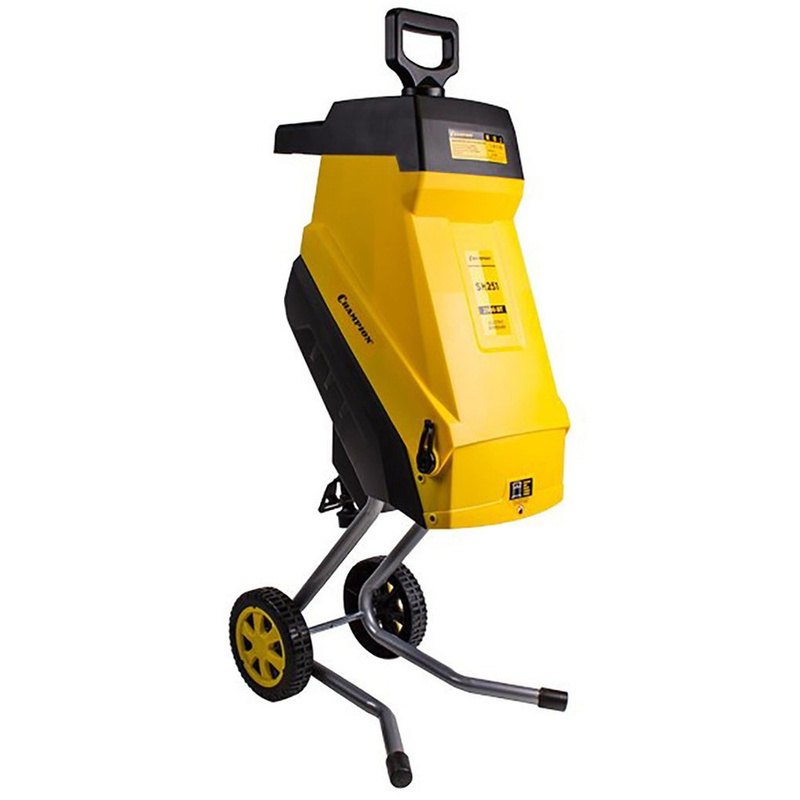 Изображение товара Электрический измельчитель садовый Champion SH251 мощностью 2500 Вт для веток и листьев