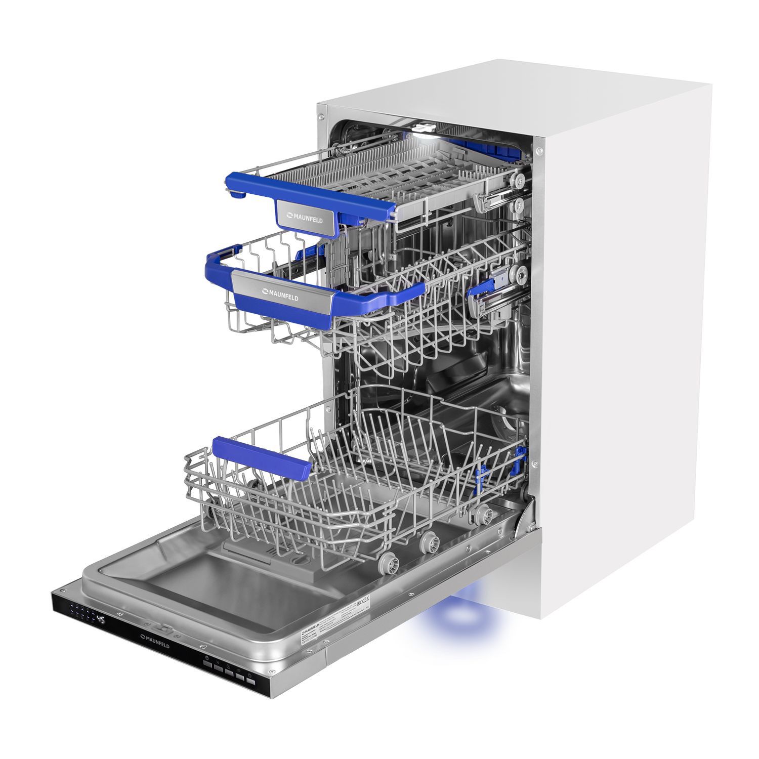 Изображение товара Встраиваемая посудомоечная машина Maunfeld MLP45230 Light Beam 45 см 10 комплектов